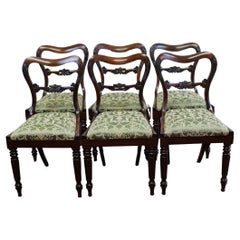 Beautiful Set Of Six Early Victorian Dining Chairs