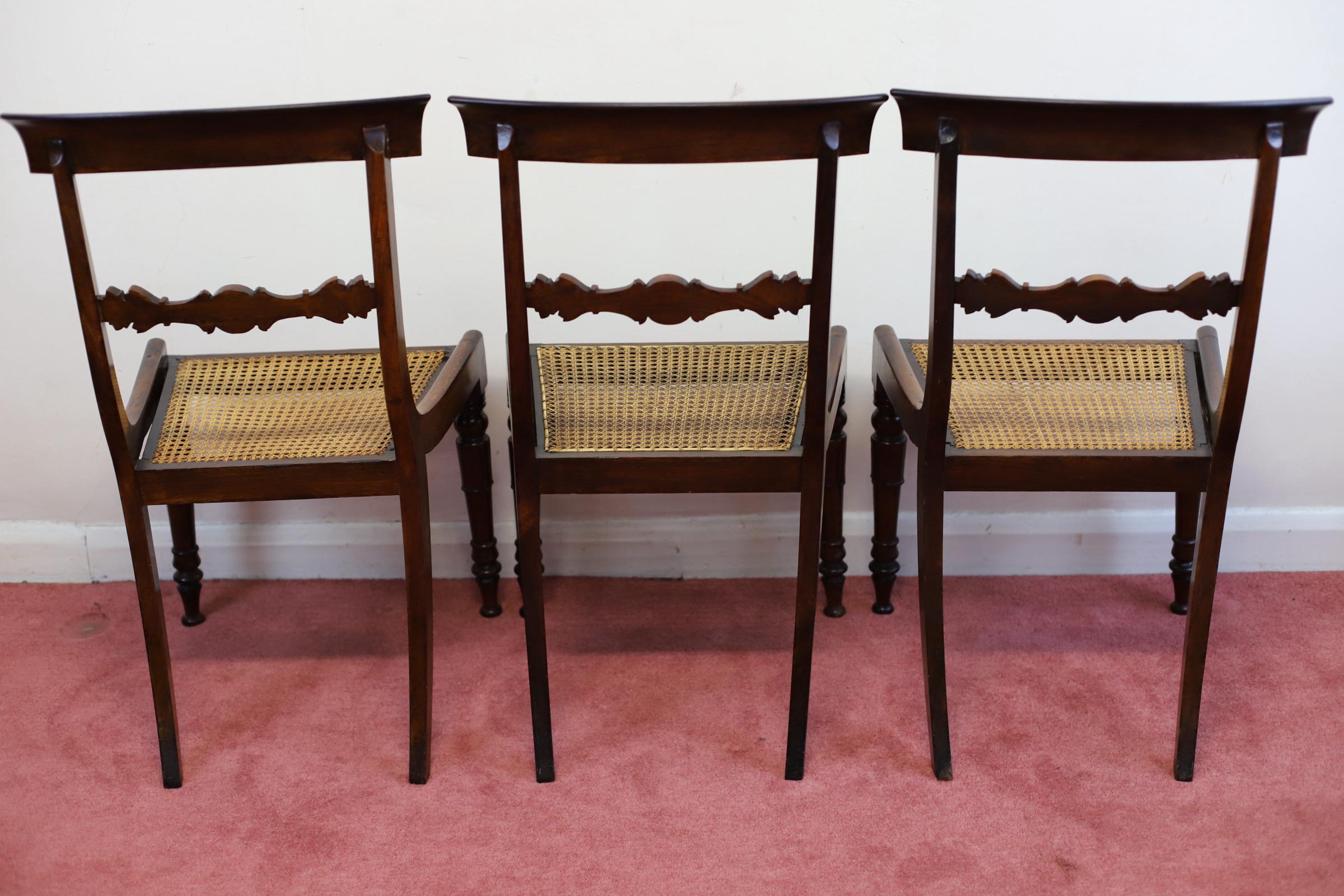 Beautiful Set Of Six William IV  Dining Chairs  For Sale 10