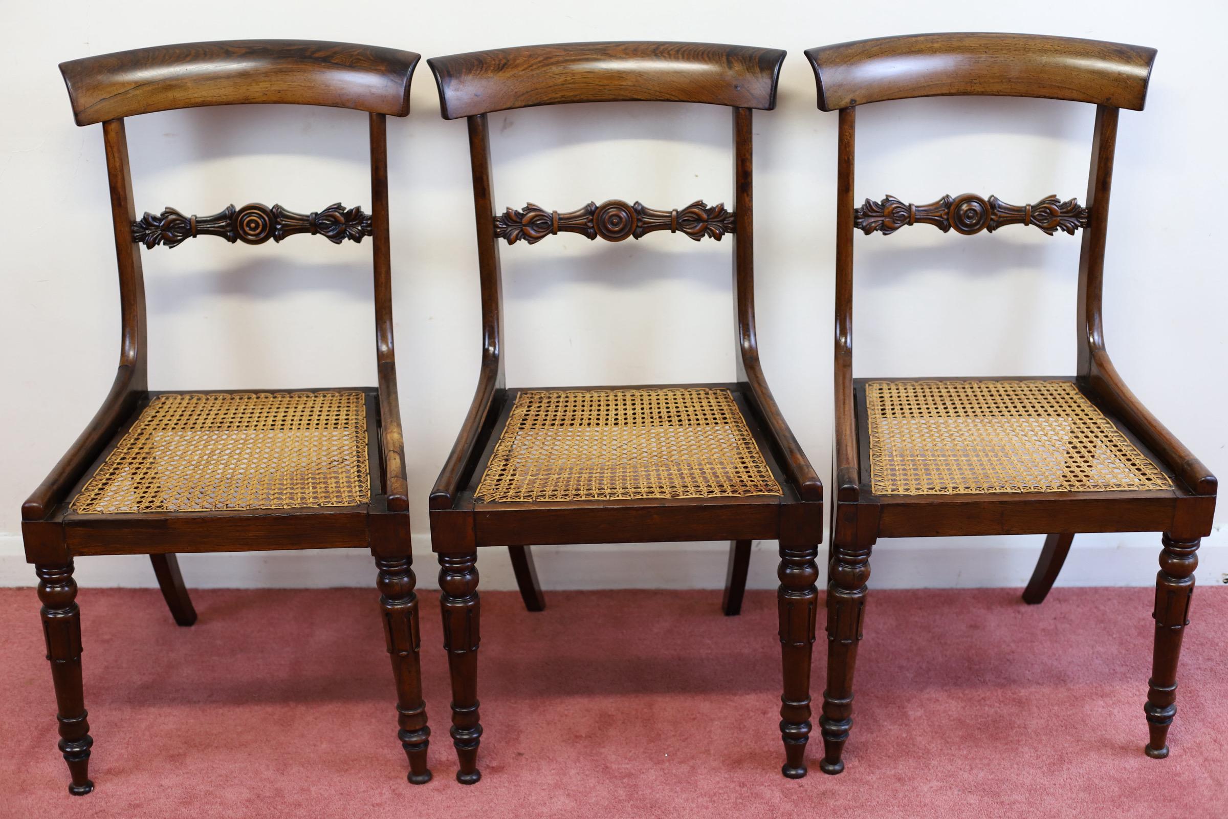 19th Century Beautiful Set Of Six William IV  Dining Chairs  For Sale
