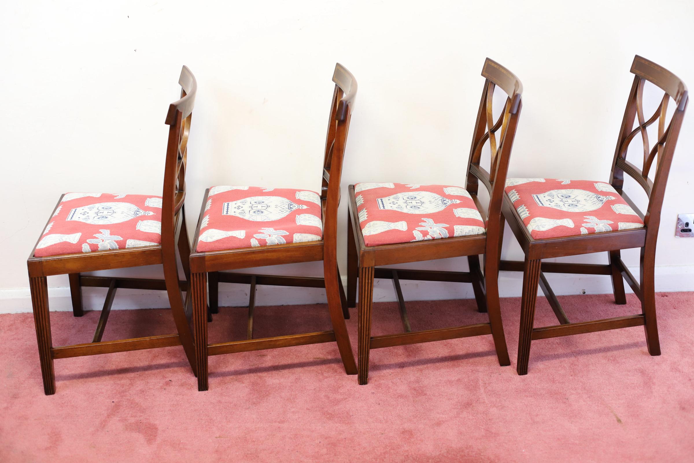Beautiful Set Of Twelve George III Style Dining Chairs 5