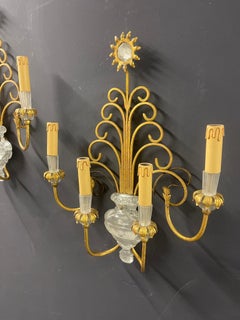 Pair Of Bagues style Wall Sconces, Banci