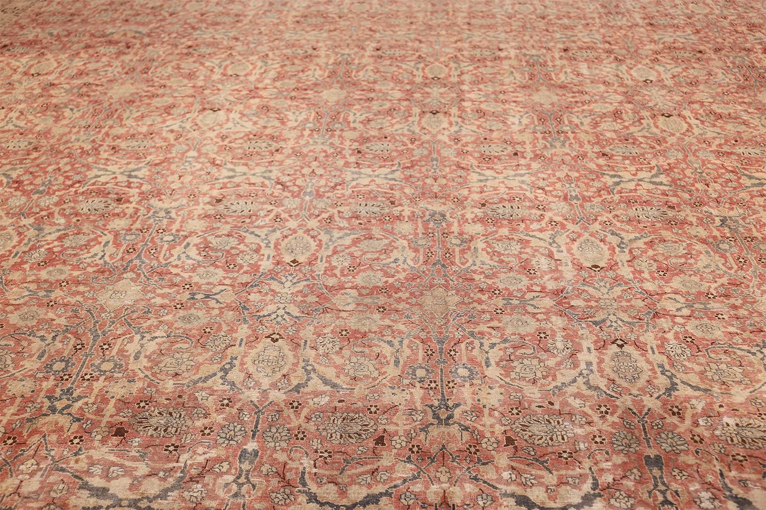 Wool Nazmiyal Collection Antique Persian Tabriz Rug.   17 ft 7 in x 27 ft 7 in