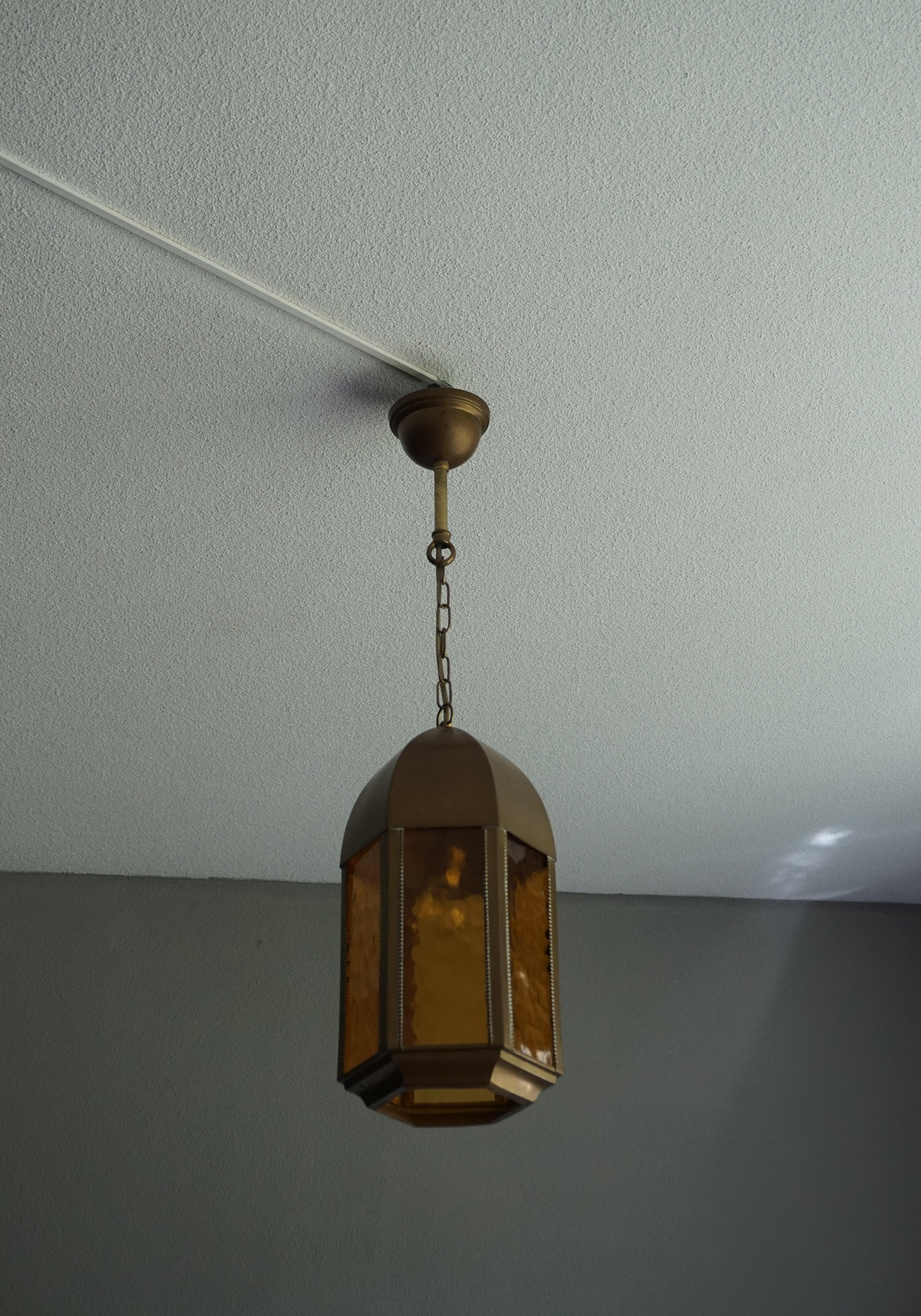 Beautiful Shape and Excellent Condition Gothic Revival Pendant Light W. Dome Top For Sale 10
