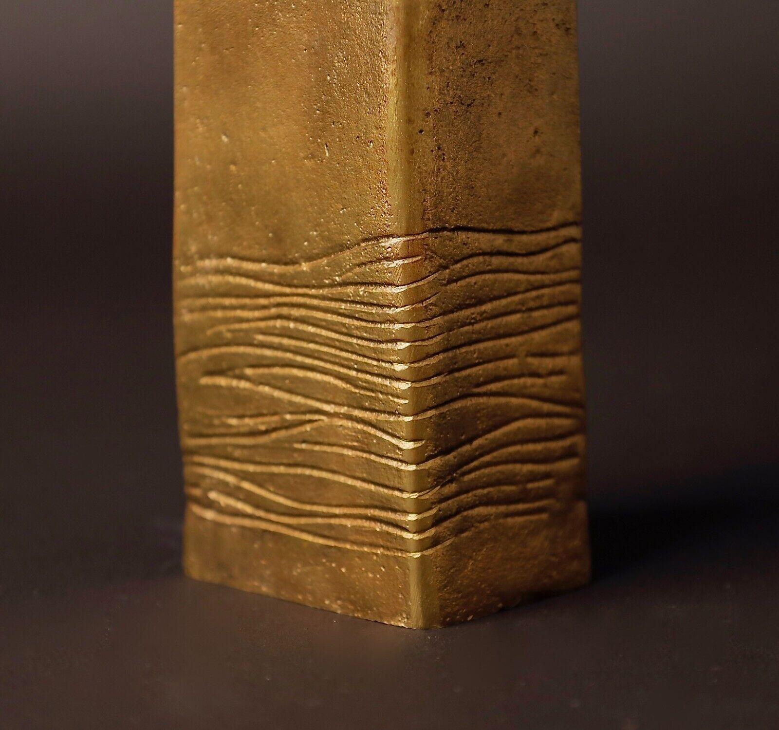 Beautiful shape Japanese Signed Bronze Vase by a Nitten Artist, Hasegawa  Masaya 4