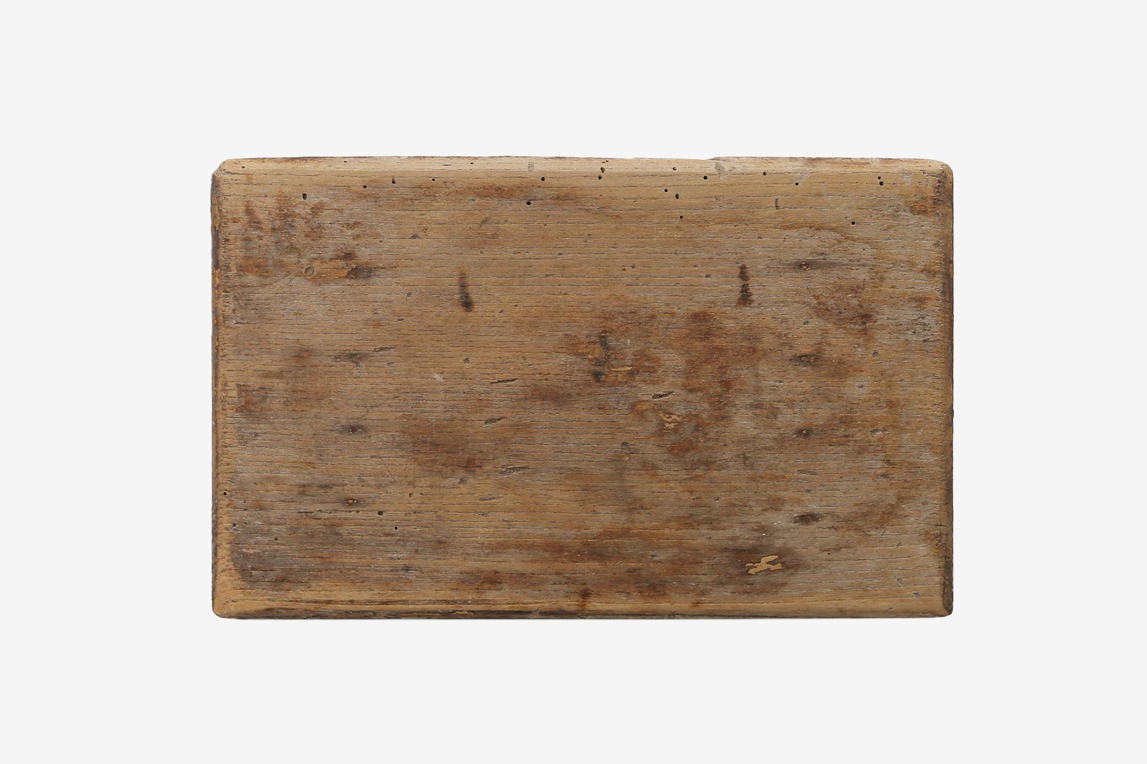Hermoso taburete bajo de madera pintada, Francia ca. 1900 Madera en venta
