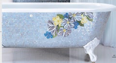 Preciosa Bañera Petunia 1 Mosaico y Decoración Mosaico Artístico