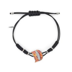 Sicis Jewels Modern 18kt White Gold Micromosaic D Bracelet with Diamonds
