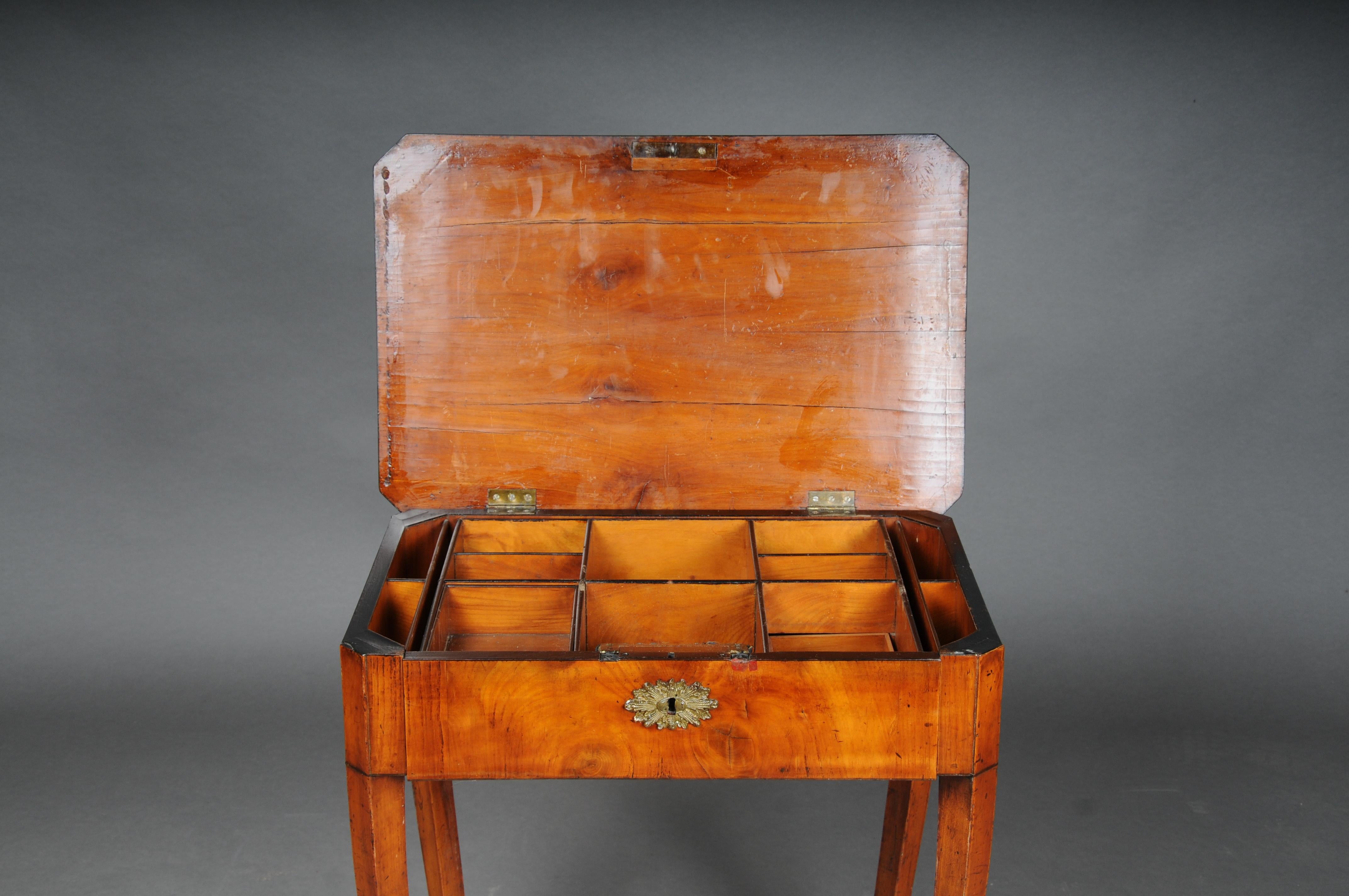 Mid-19th Century Beautiful side table/sewing table South German around 1860 For Sale