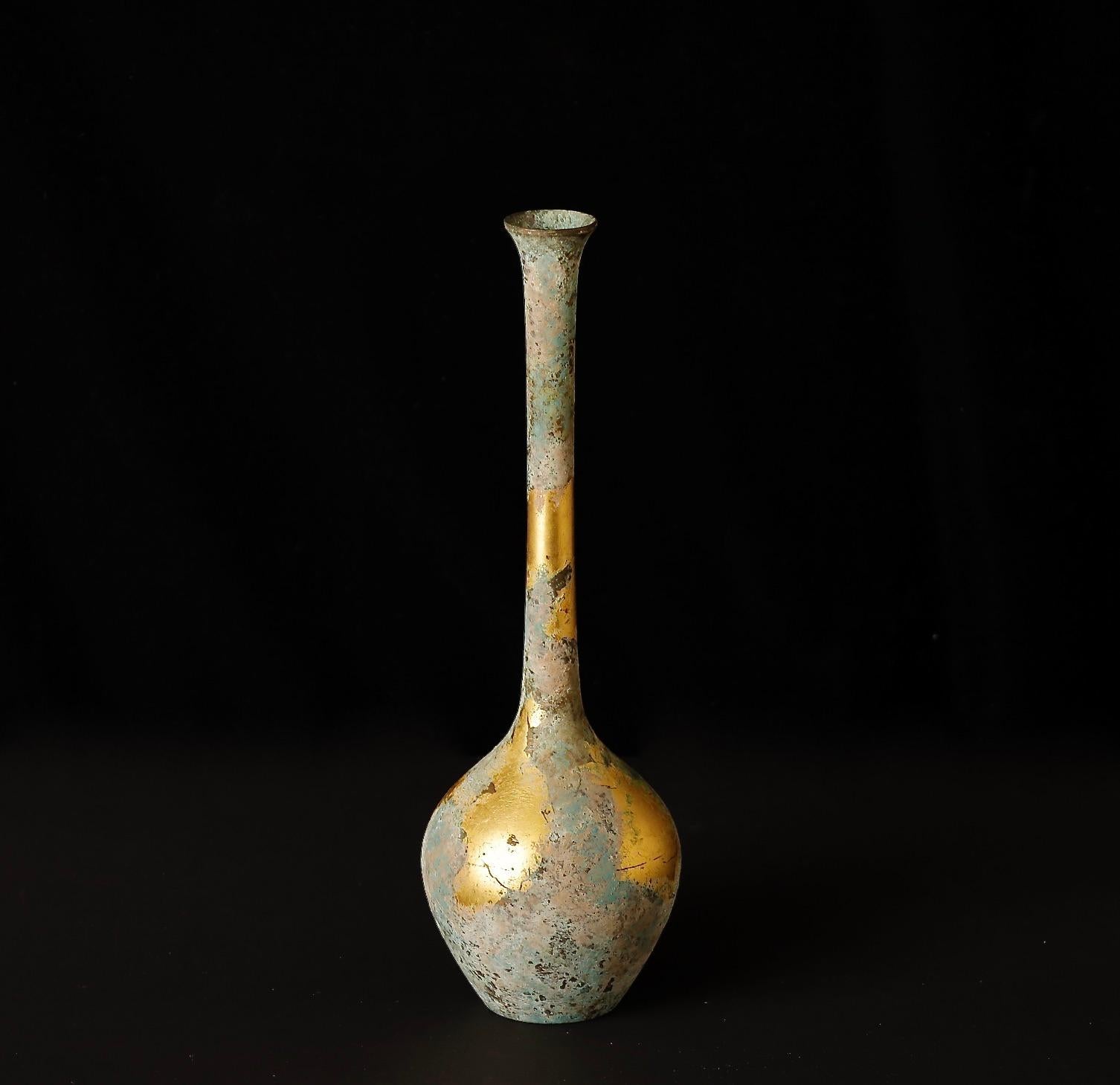20th Century Beautiful signed Bronze vase For Sale
