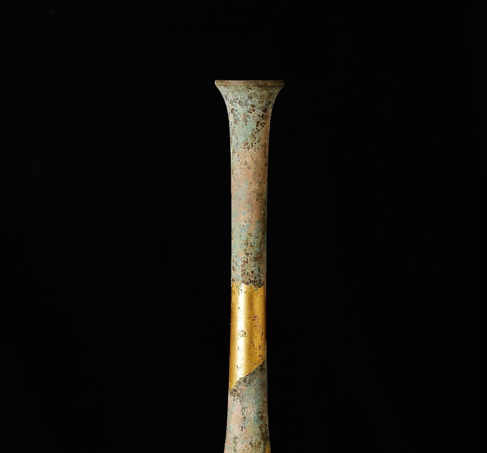 Beautiful signed Bronze vase For Sale 2