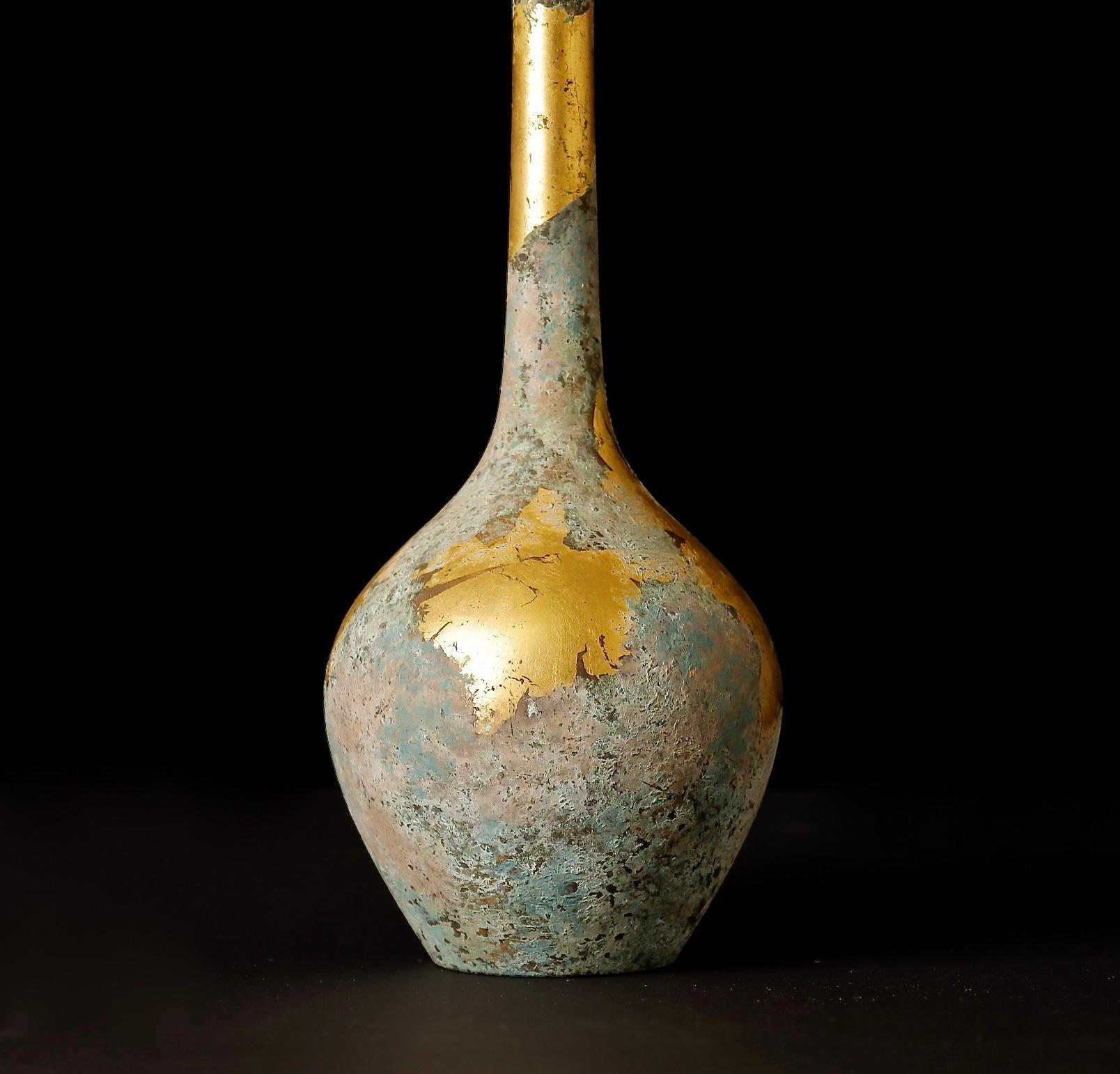 Beautiful signed Bronze vase For Sale 3