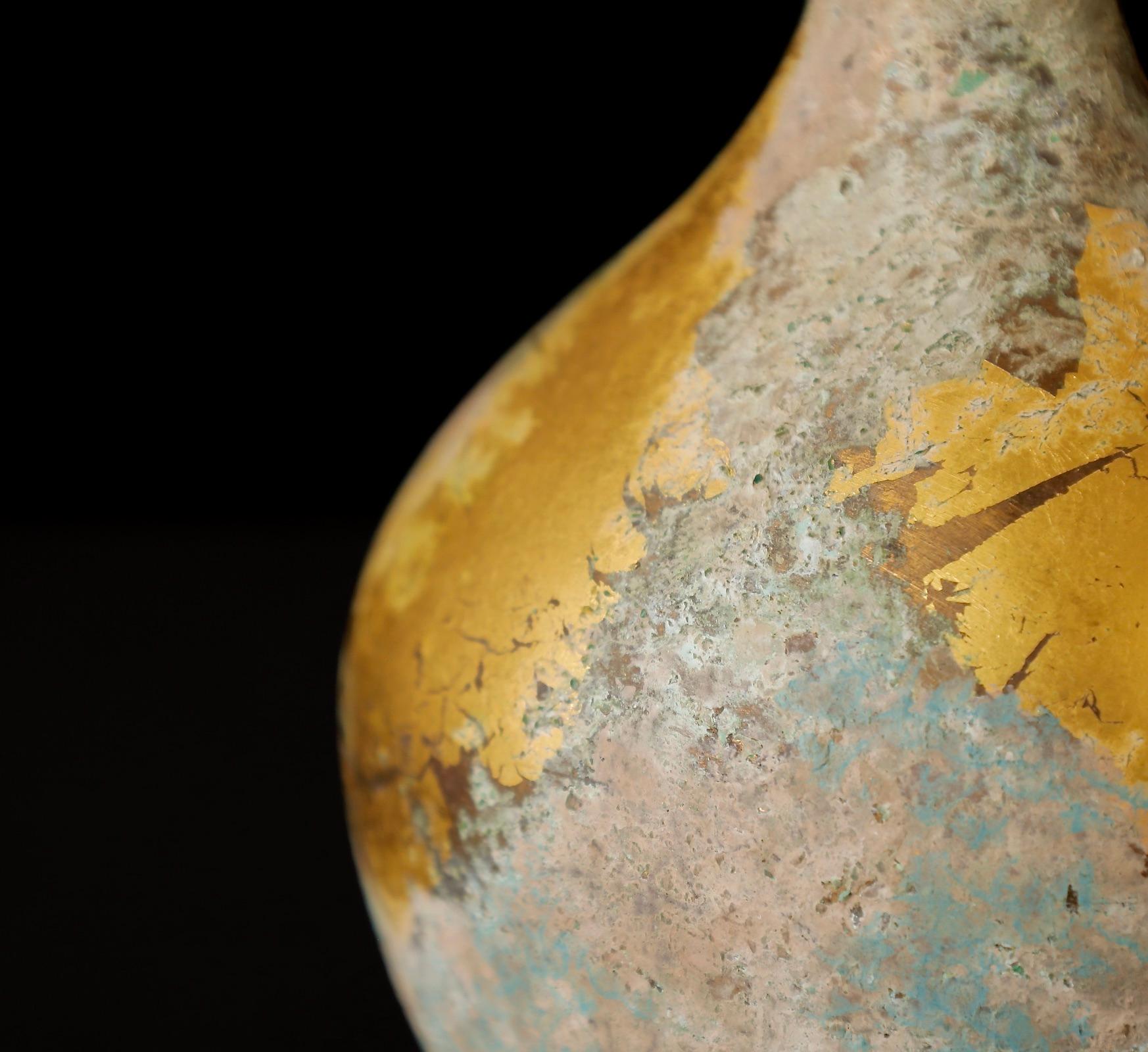 Beautiful signed Bronze vase For Sale 4