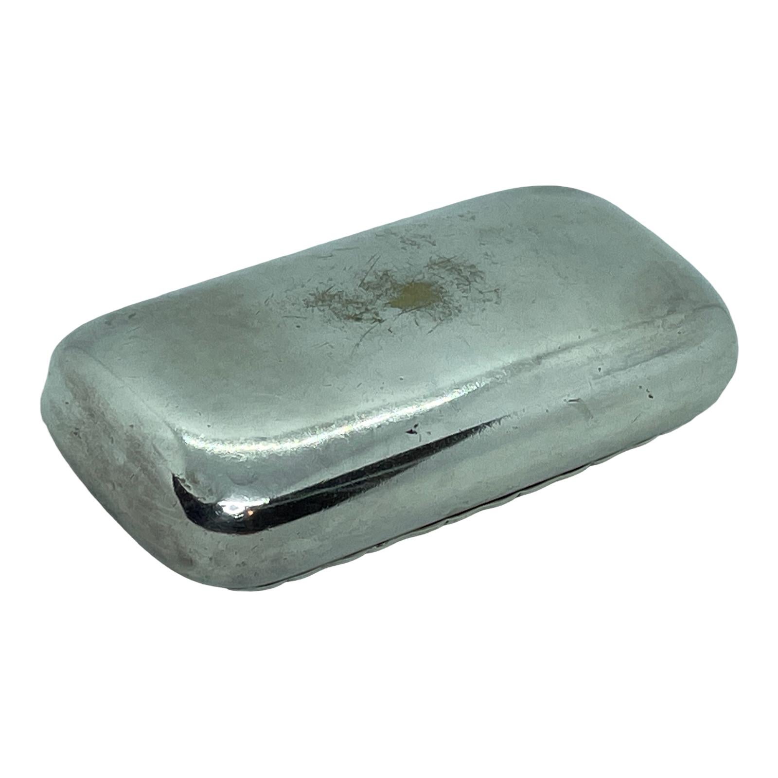Beautiful Silver Plate Snuff Box for B. Persson, Sweden, 1934 For Sale 10