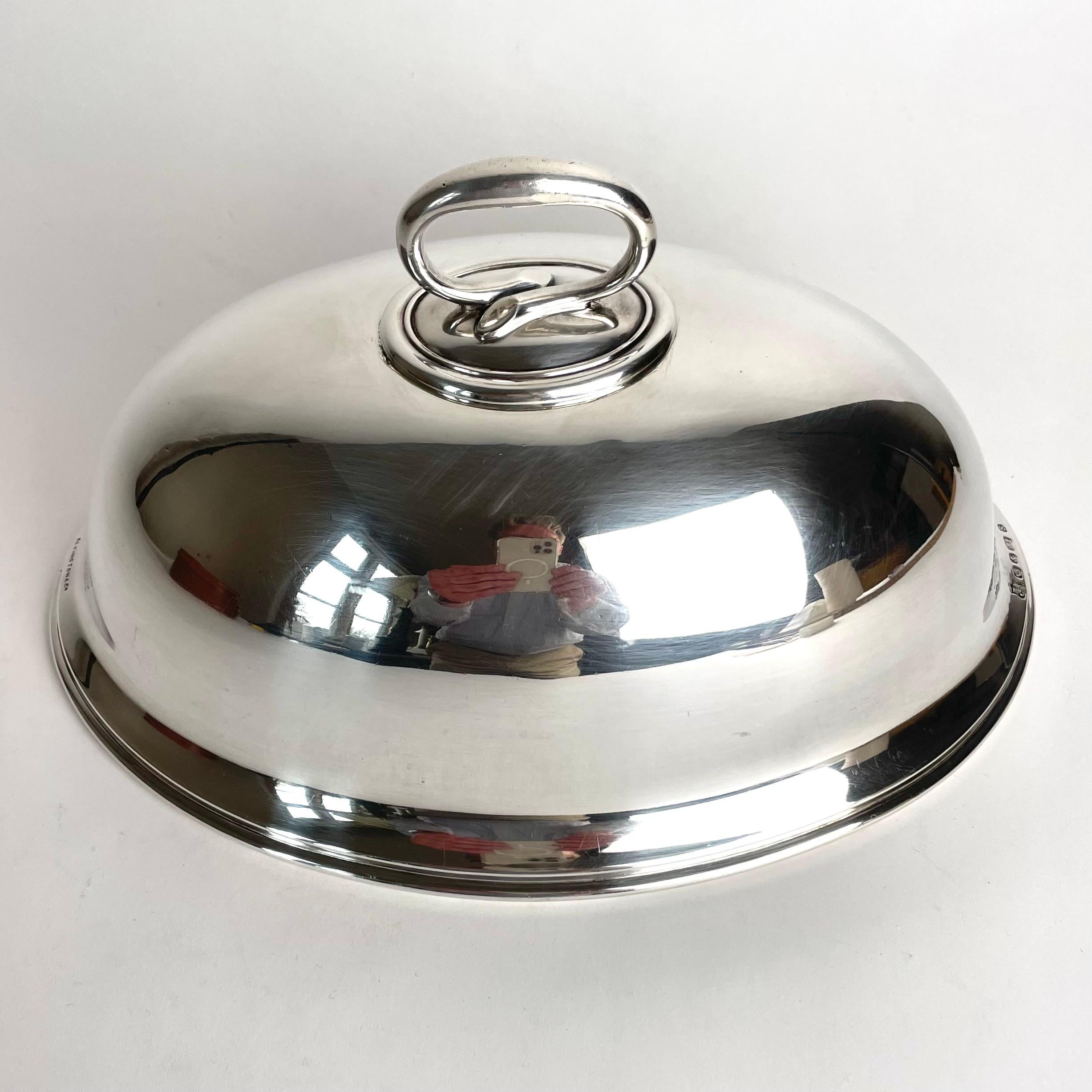 Beautiful silver plated Food Cover Dome by Elkington & Co from 1904 For Sale 2