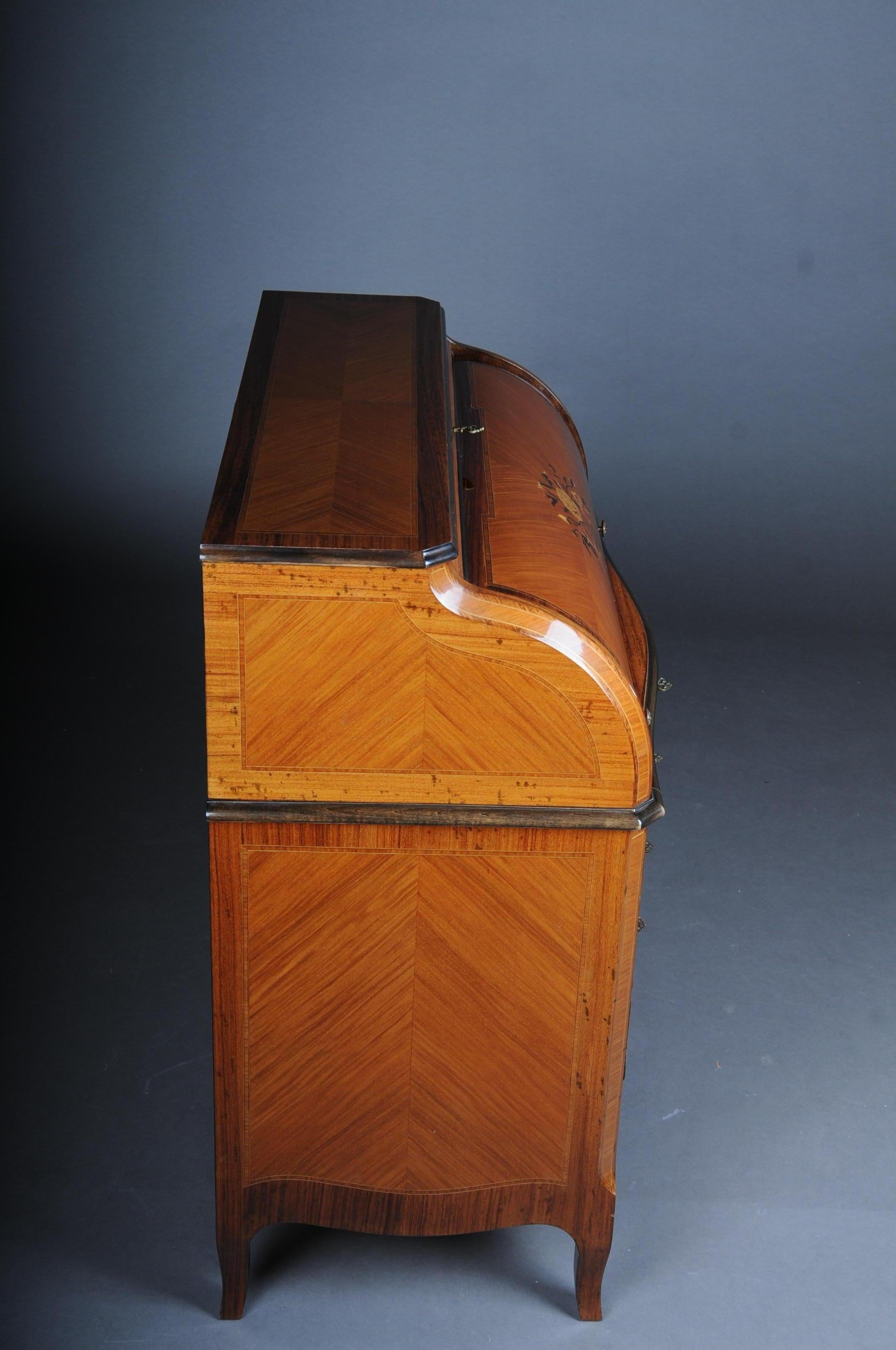 Beautiful Sloping Flap Secretary / Roll-Up Secretary, 20th Century For Sale 5