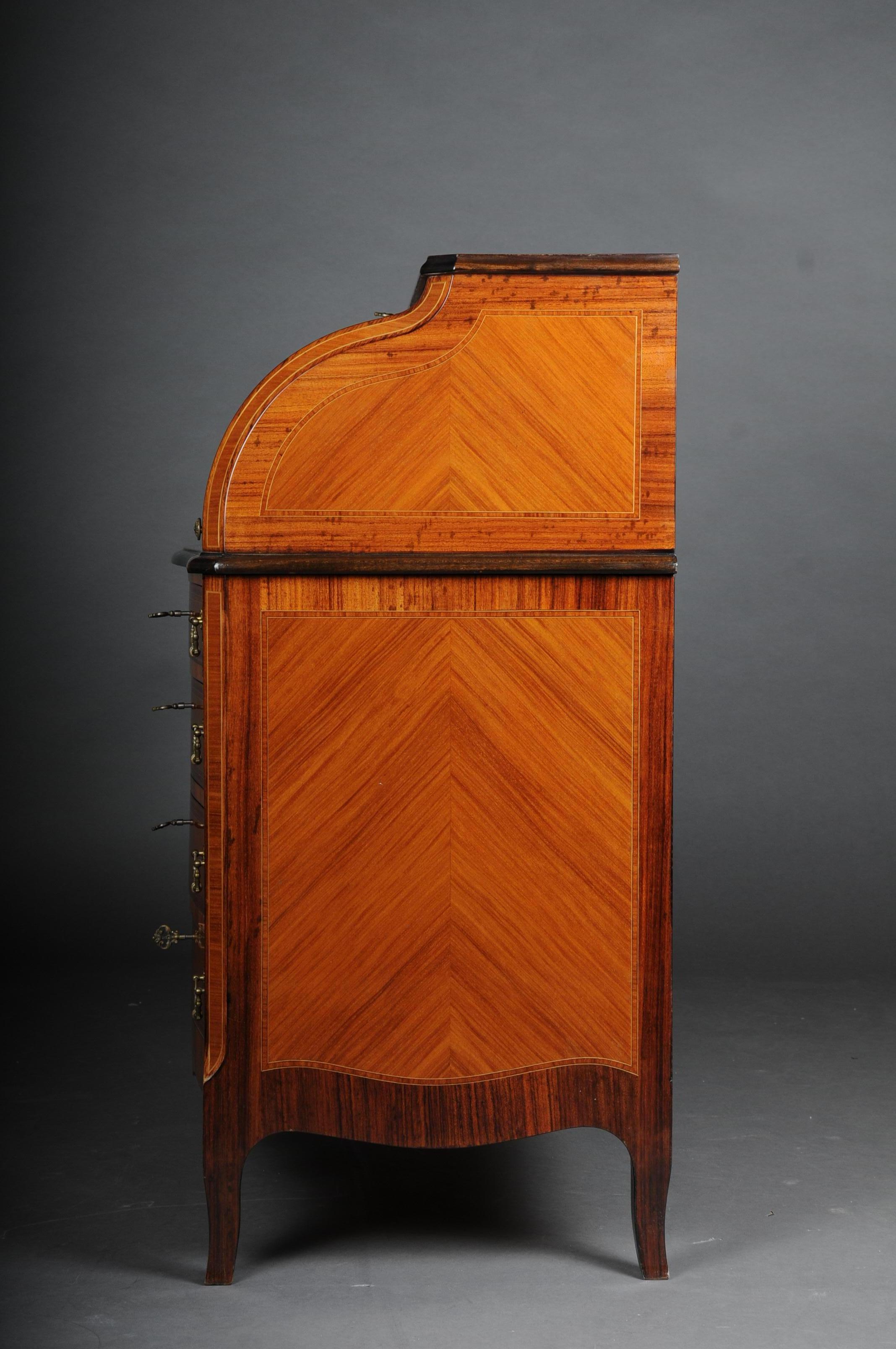 Beautiful Sloping Flap Secretary / Roll-Up Secretary, 20th Century For Sale 8