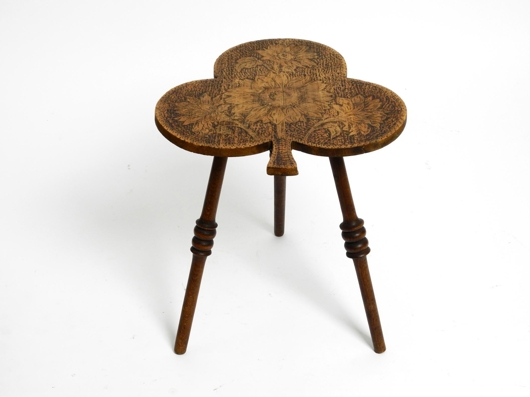 antique three legged table