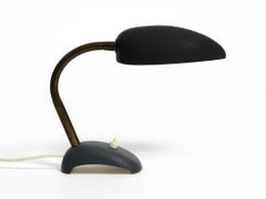 Beautiful small 1950s table lamp with metal gooseneck from Gebrüder Cosack