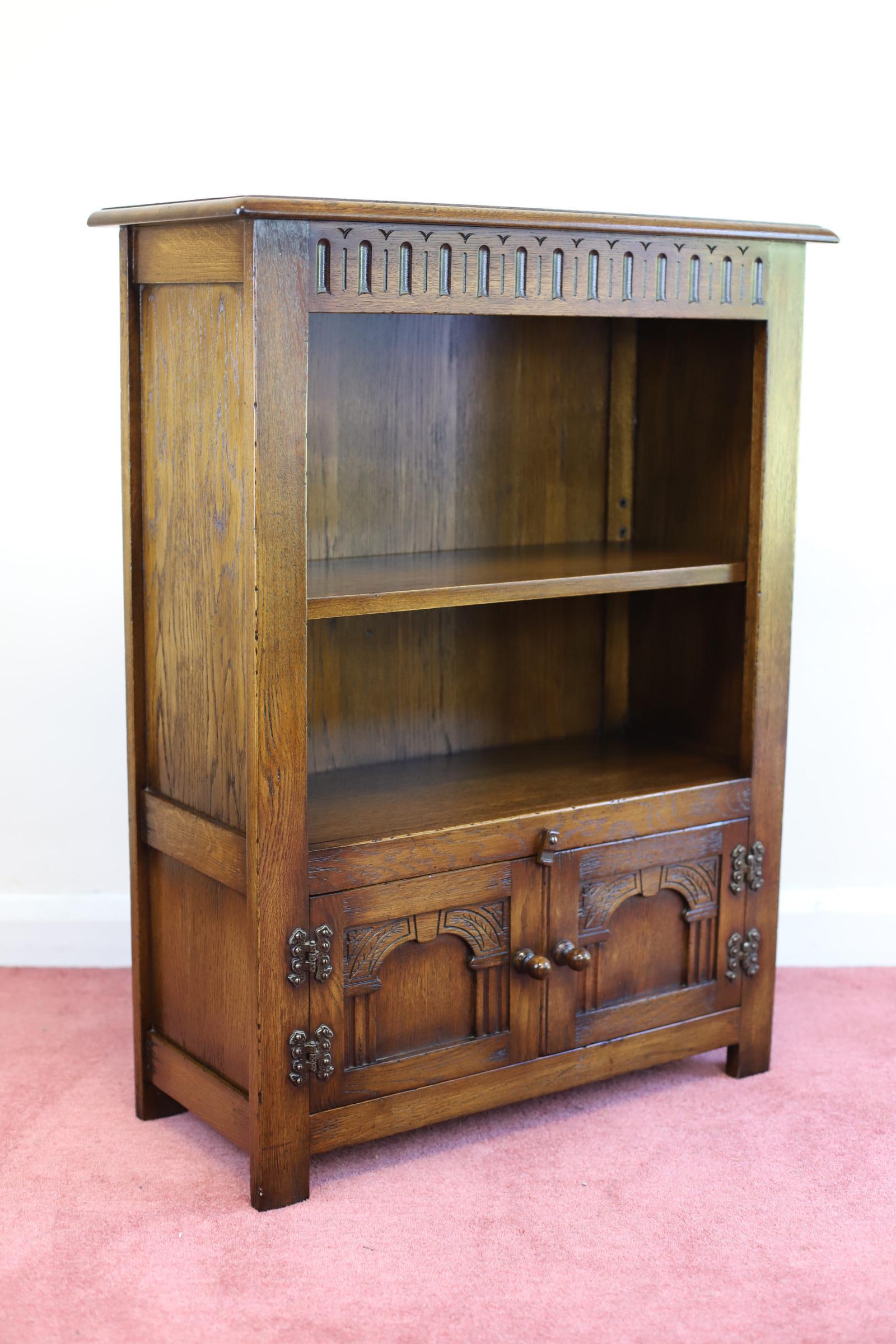 British Beautiful Small Open Bookcase Made By Bevan Funnell
