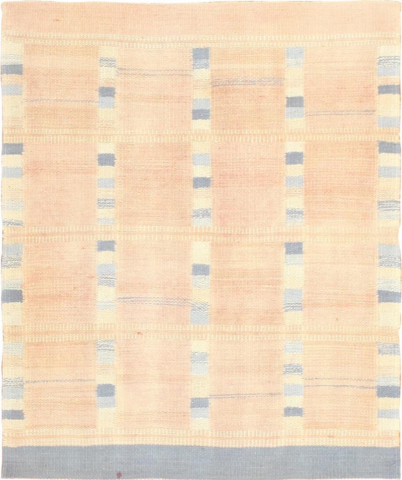 Scandinavo moderno Bellissimo tappeto The Modern Scandinavian Rug & Kilim, di piccole dimensioni e di forma quadrata, 3' x 3'6