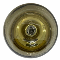 Beautiful Smoked Glass Glashuette Limburg One Light Sconce or Flush Mount