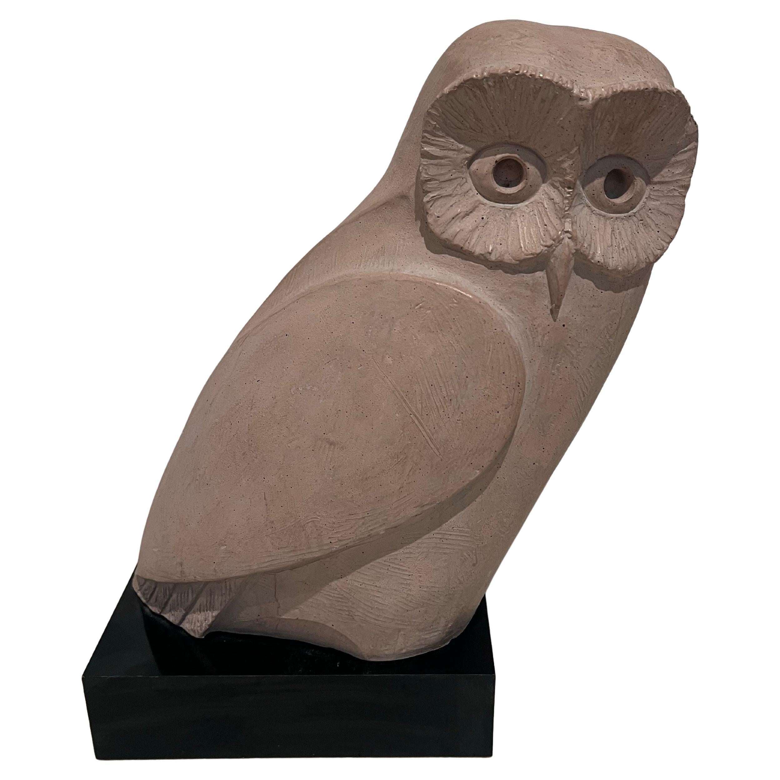 Beautiful Snow Owl Sculpture by Klara Sever for Austin Productions For Sale
