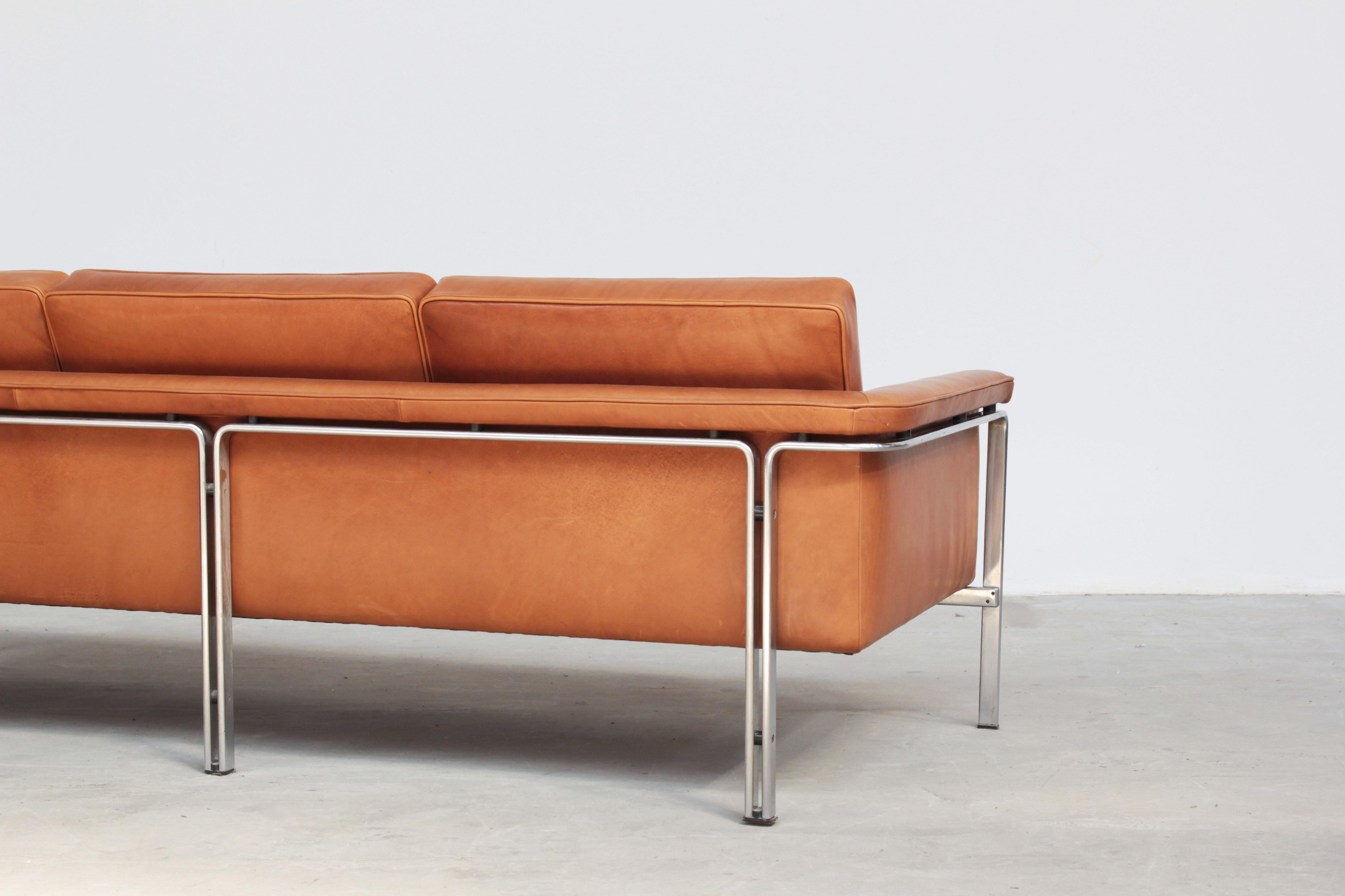 Cuir Magnifique canapé de Horst Brüning pour Alfred Kill International, 1968 en vente