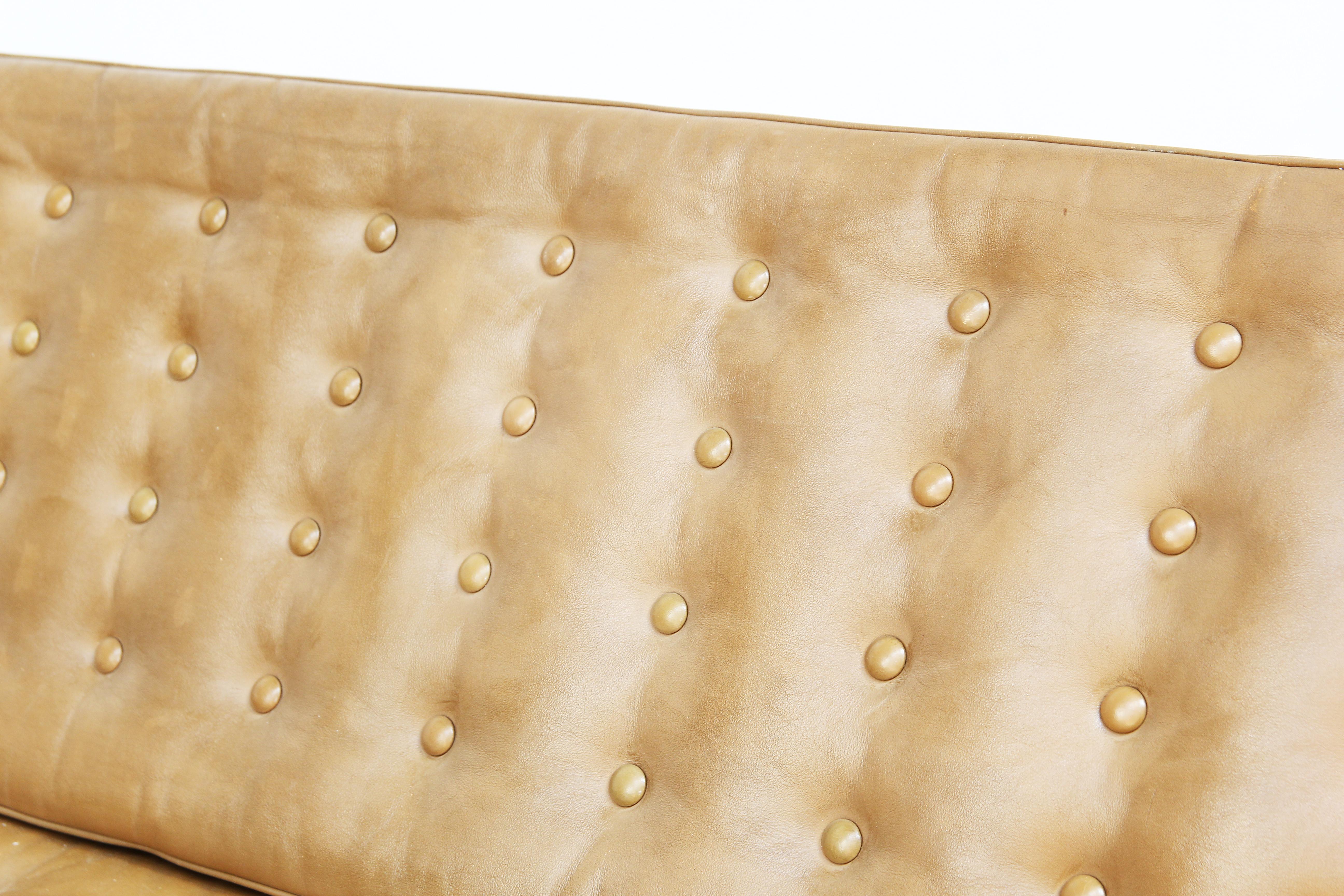 Beautiful Sofa by Roland Rainer for Wilkhahn, Germany 1960s Leather 3