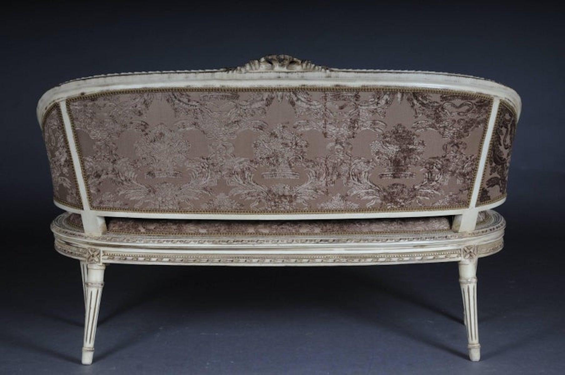 20ième siècle Magnifique canapé de style Louis XVI en vente