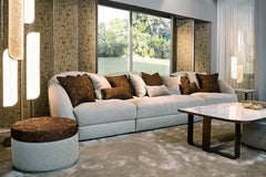 Beautiful Sofa Frame Made of Solid Timber and  Wood Down Feather Loose Pillows