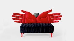 Bellissima struttura per divano Made Solid e   Mosaico decorativo in Wood