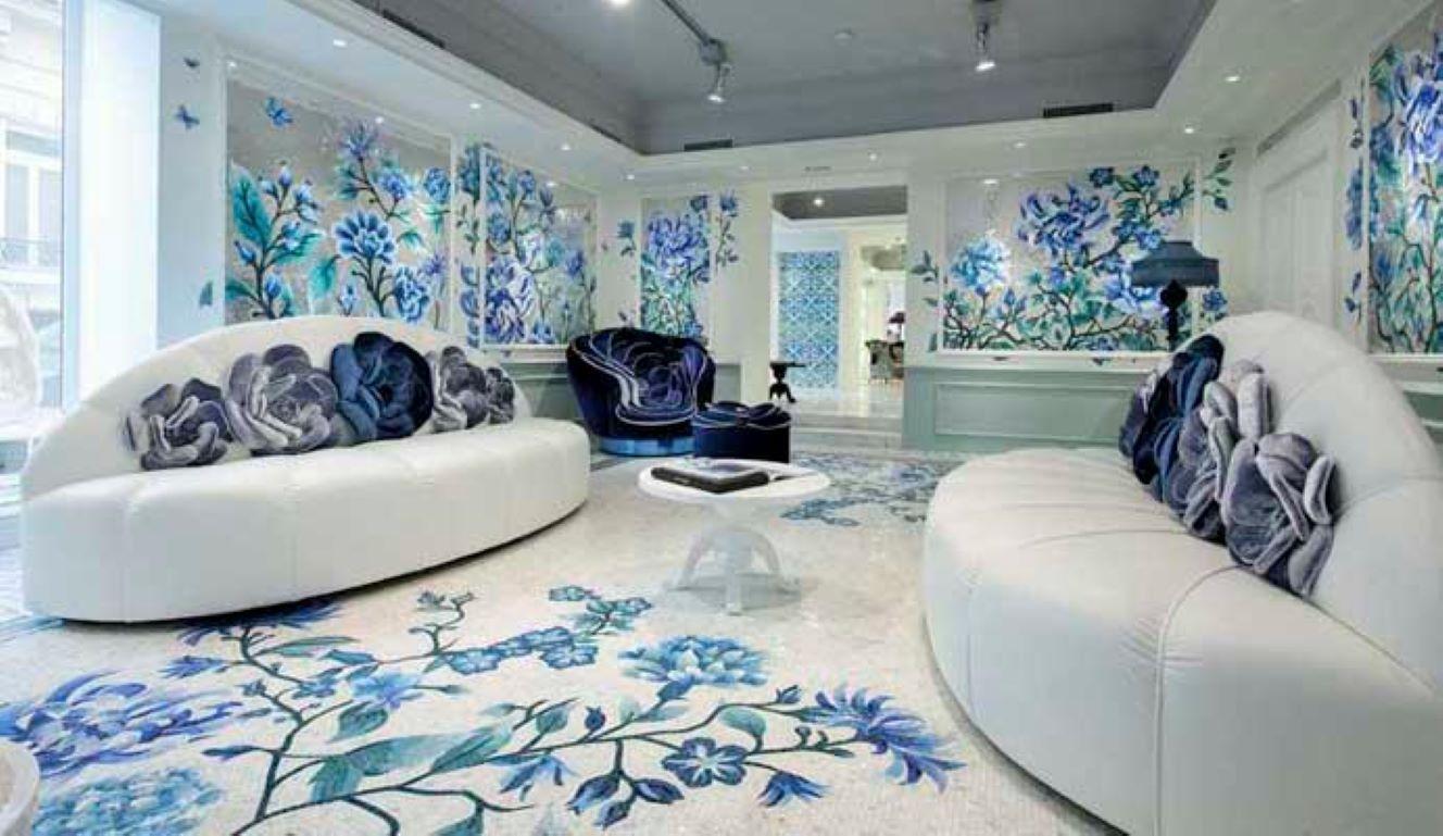 flower design sofa