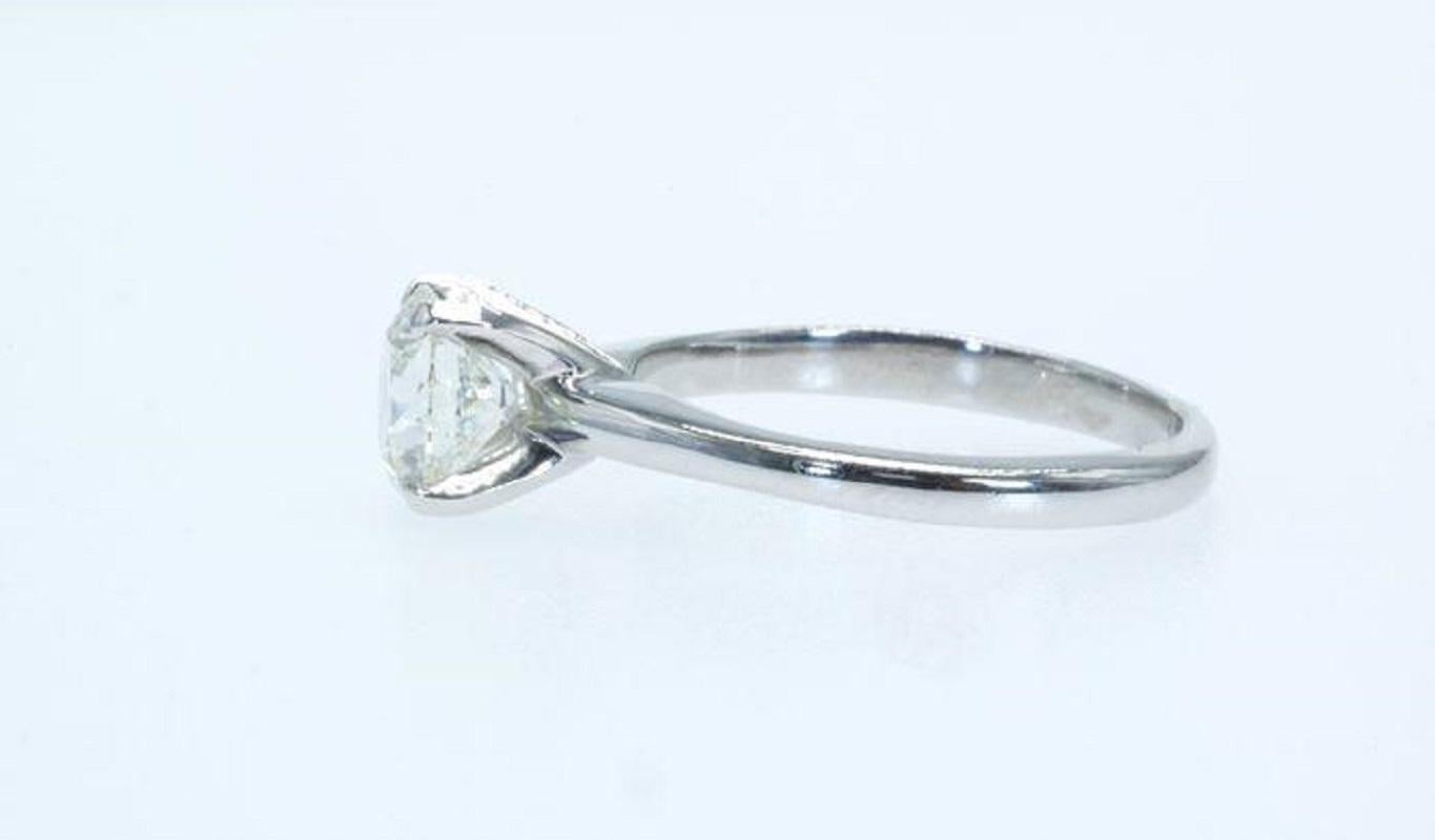Schner Solitr-Platinring mit 1,20 Karat natrlichem Diamant, AIG-zertifiziert Damen