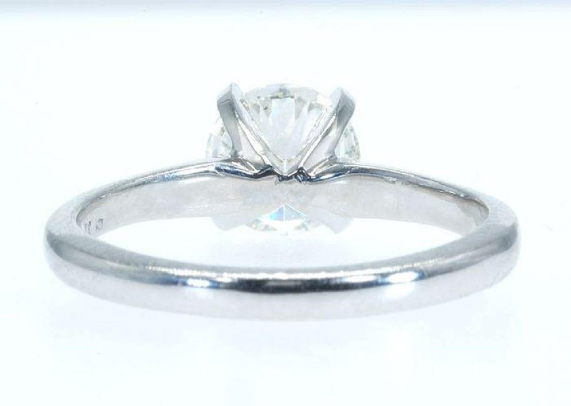 Schner Solitr-Platinring mit 1,20 Karat natrlichem Diamant, AIG-zertifiziert 1