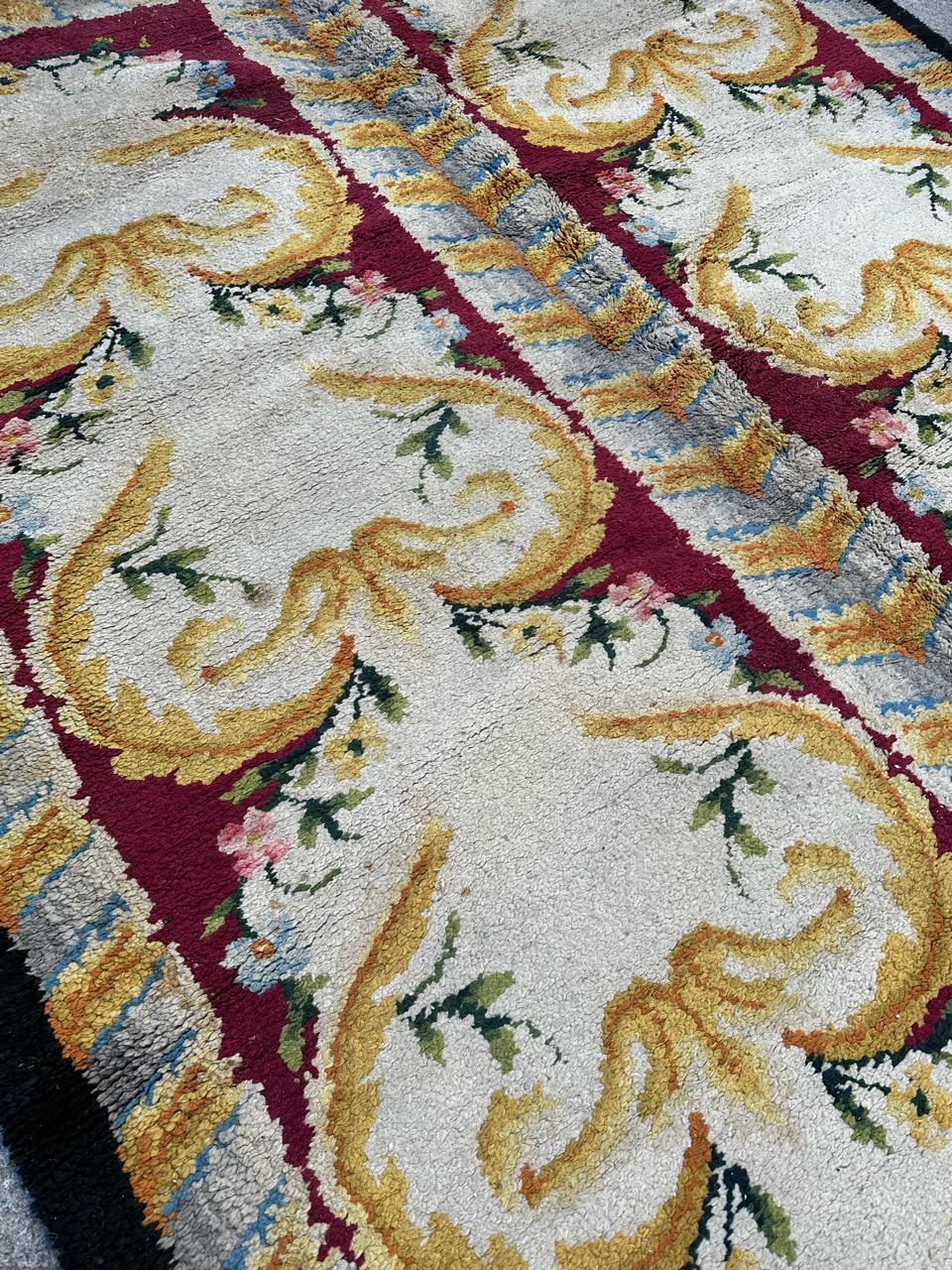Bobyrug’s Beautiful special shape Spanish Savonnerie runner  For Sale 6