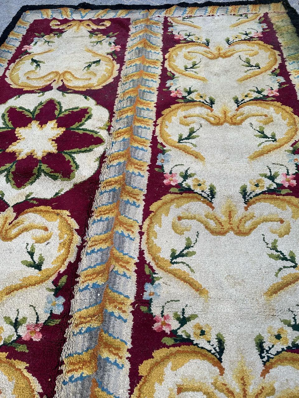 Bobyrug’s Beautiful special shape Spanish Savonnerie runner  For Sale 2