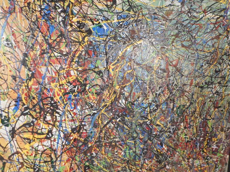 Beautiful Splatter Abstract Painting For Sale at 1stDibs | beautiful ...