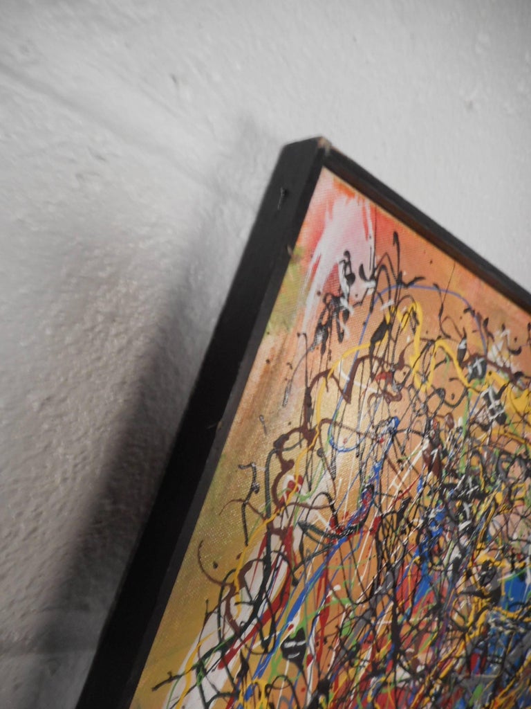 Beautiful Splatter Abstract Painting For Sale at 1stDibs | beautiful ...