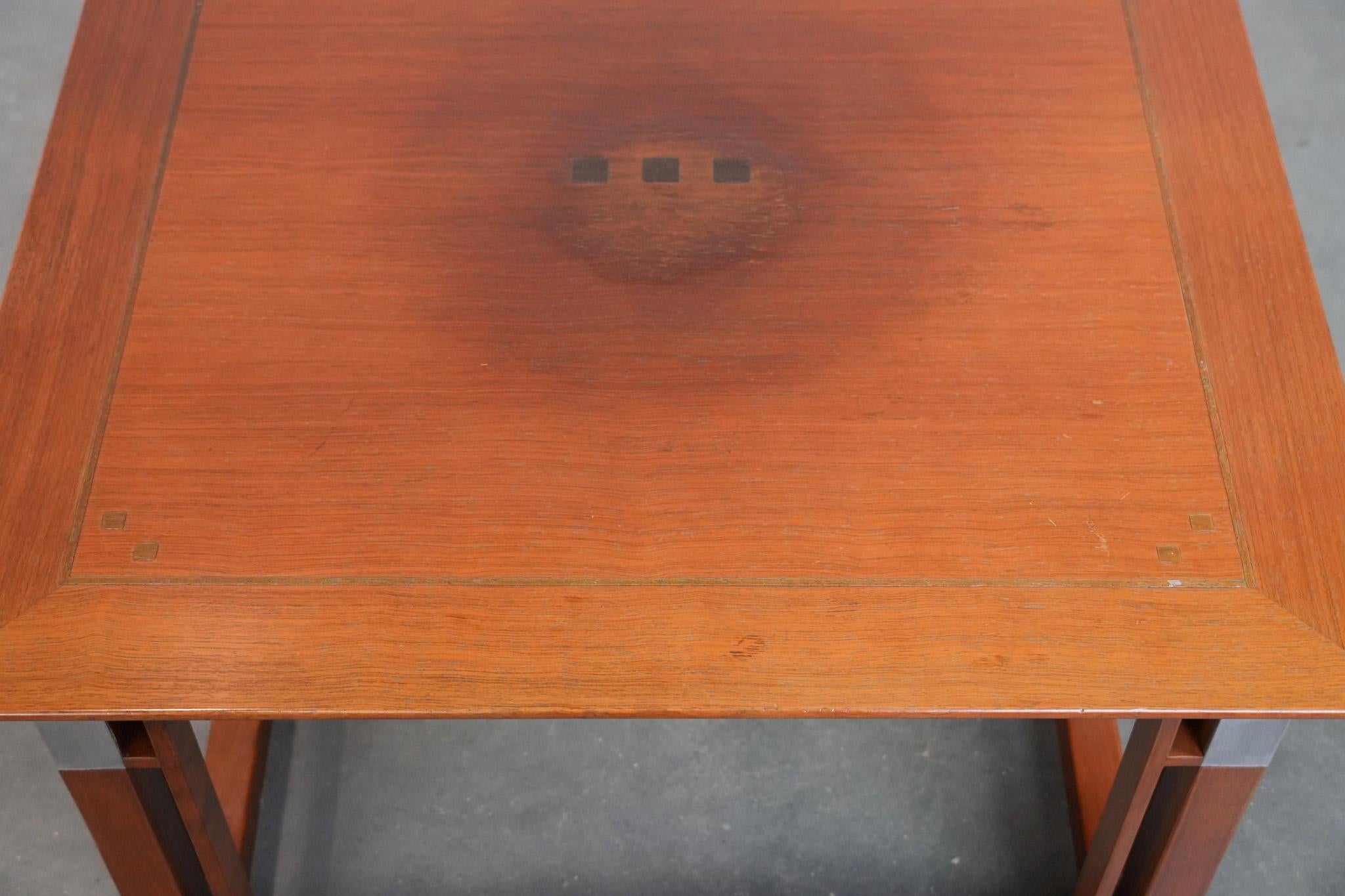 Beautiful square design Art Deco side/coffee table For Sale 1