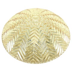 Beautiful Star Pattern Glashuette Limburg Flush Mount Ceiling Light, 1970s