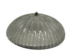 Beautiful Starburst Pattern Murano Glass Flush Mount, 1970s, Italy