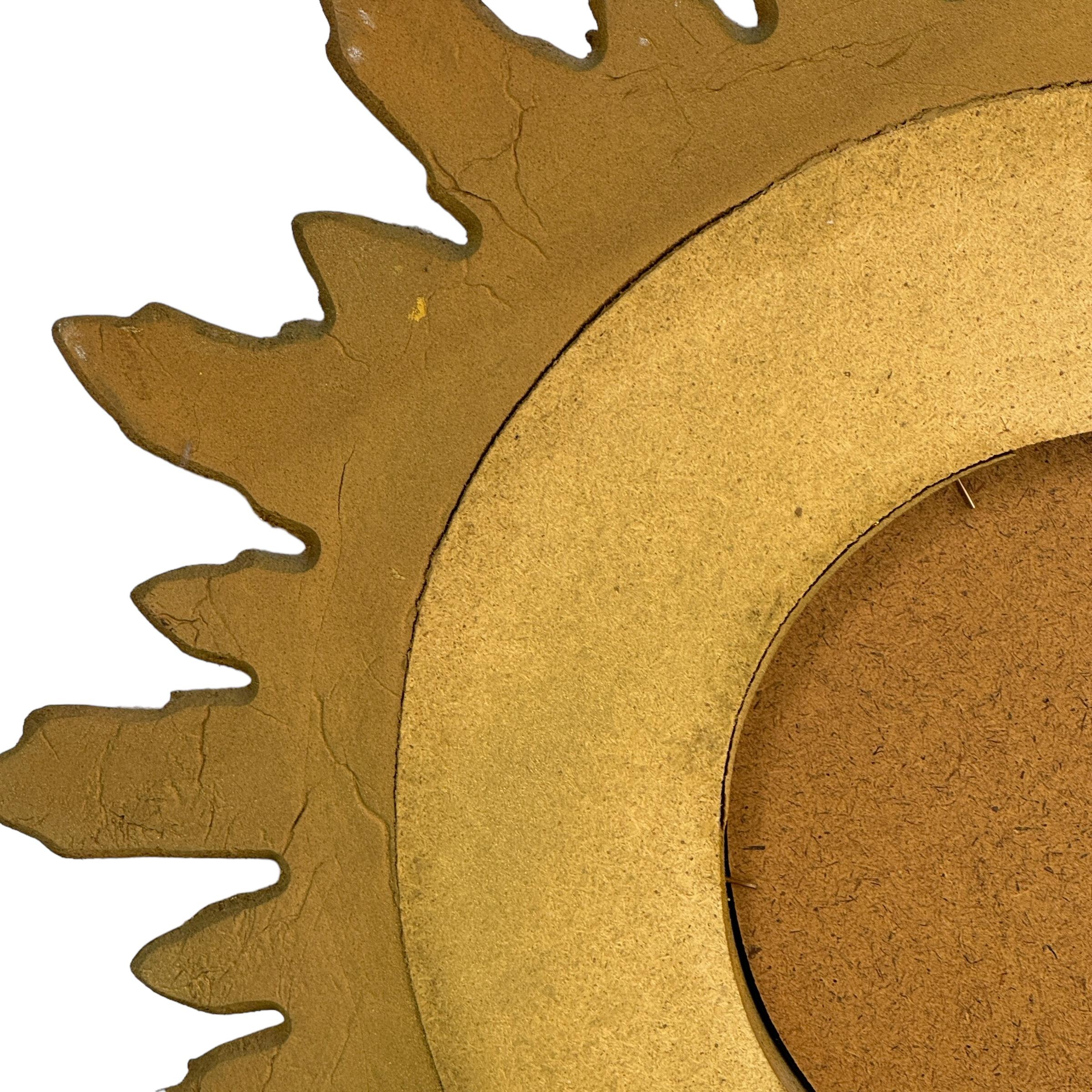 Schöne Starburst Sunburst vergoldetes Holz Spiegel Italien, circa 1950er Jahre 6