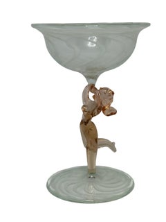 Beautiful Stemware Cocktail Glass, Nude Lady Stem, Bimini Art Vintage Austria