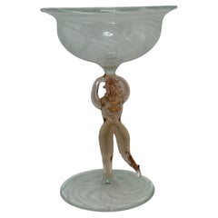 Beautiful Stemware Cocktail Glass, Nude Lady Stem, Bimini Art Vintage Austria