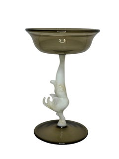 Beautiful Stemware Liqueur Glass, Bird Animal Stem, Bimini Art Vintage Austria