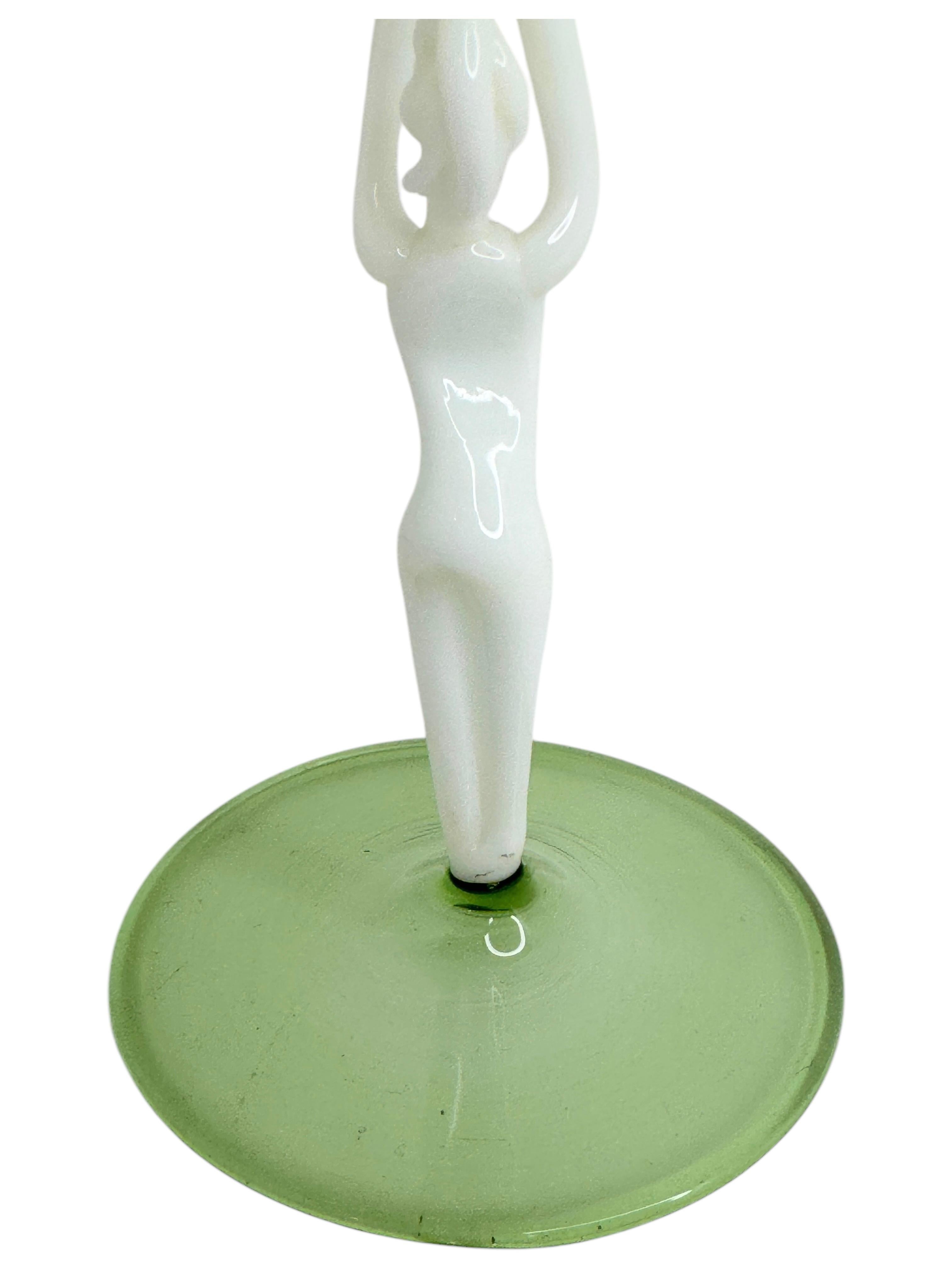 Verre à liqueur Beautiful Stemware, Nude Lady Stem, Bimini Art Vintage Austria en vente 2