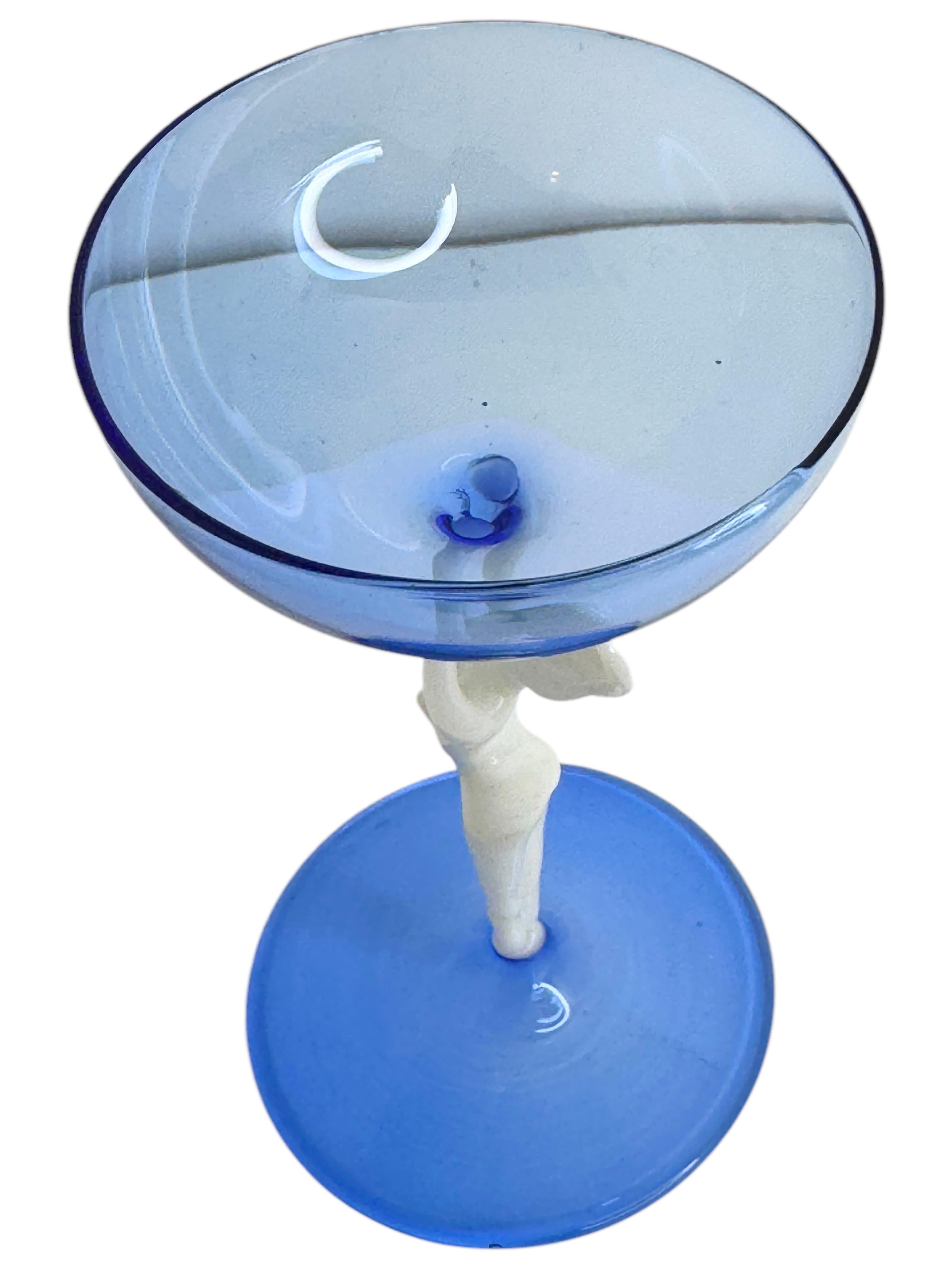 Beautiful Stemware Liqueur Glass, Nude Lady Stem, Bimini Art Vintage Austria For Sale 5