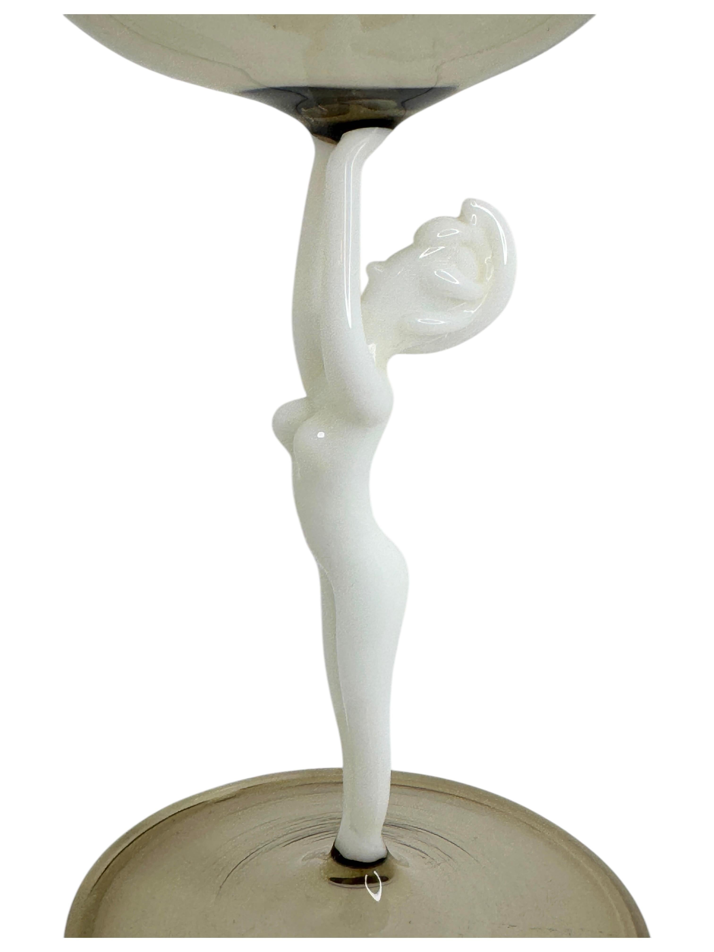 Verre à liqueur Beautiful Stemware, Nude Lady Stem, Bimini Art Vintage Austria en vente 5