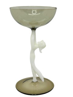 Beautiful Stemware Liqueur Glass, Nude Lady Stem, Bimini Art Vintage Austria