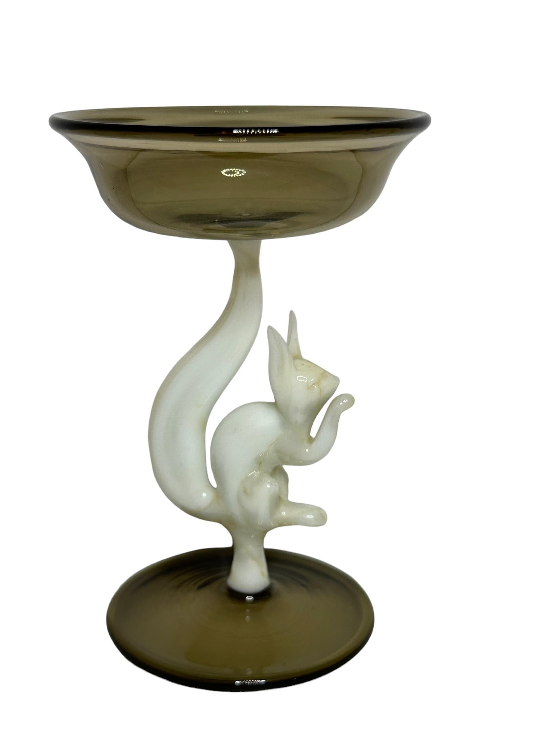 Hand-Crafted Beautiful Stemware Liqueur Glass, Squirrel Stem, Bimini Art Vintage Austria